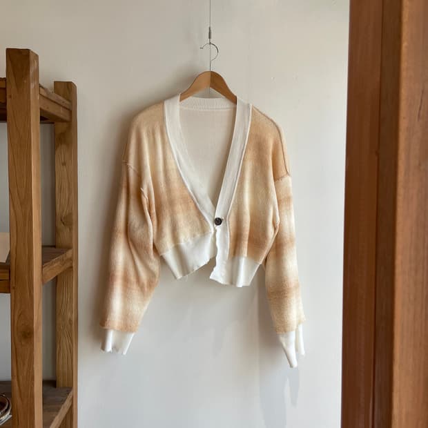 퍼버즈 리버시블 니트 가디건