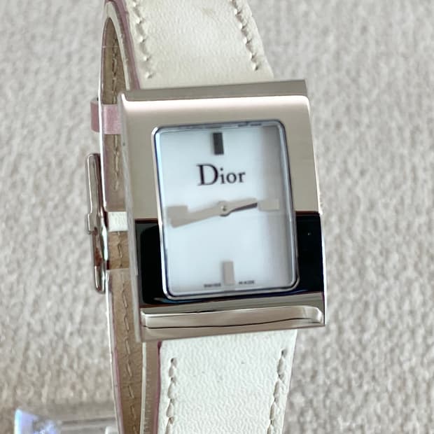 크리스찬 디올 마리스 화이트 자개 다이얼 쿼츠