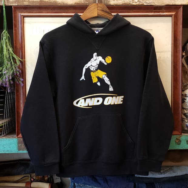 90s 러셀 후드 스웻셔츠 앤드원 미국 오리지널 빈티지 스웻셔츠 L