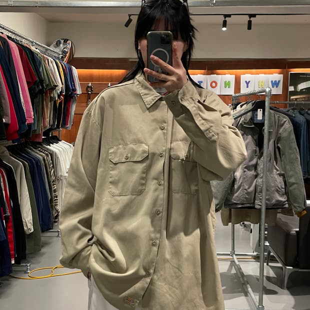 디키즈 빅사이즈 워크셔츠