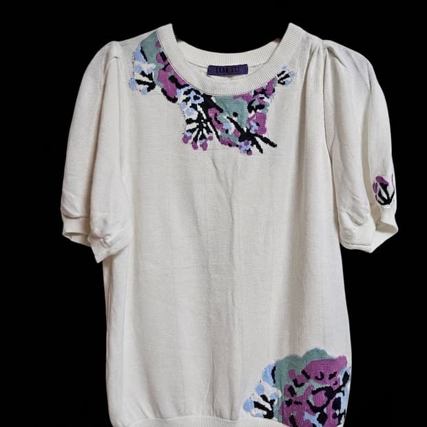 🦋안나수이 니트 반팔 티셔츠/Anna Sui ʚଓ