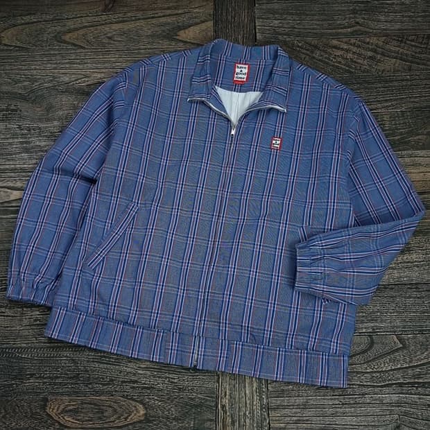 [HAVE A GOOD TIME] 체크 오버핏 블루종 M16710