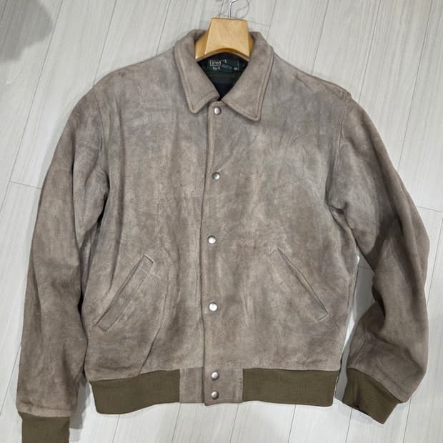 90s 폴로 랄프로렌 소가죽 스웨이드 봄버 자켓