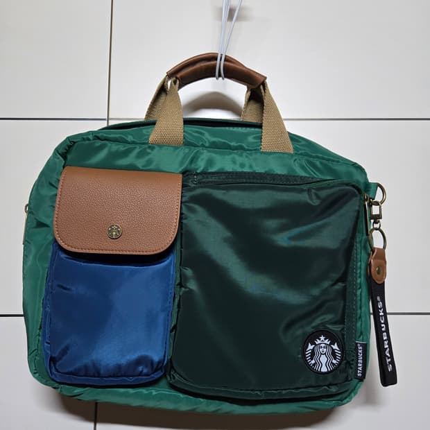 스타벅스 멀티컬러 노트북가방 스타벅스 메신저백(미사용)
