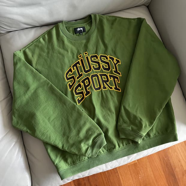 스투시 스포츠 릴렉스드 오버사이즈 맨투맨 XL