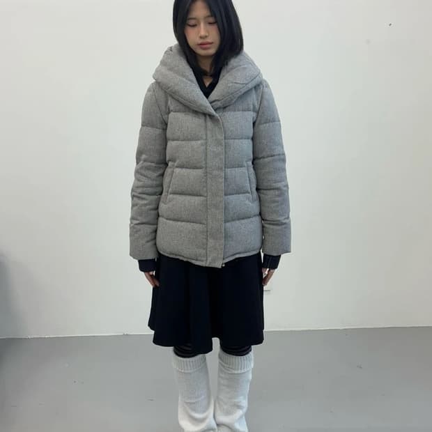 BEAMS Wool Blend Down Jacket