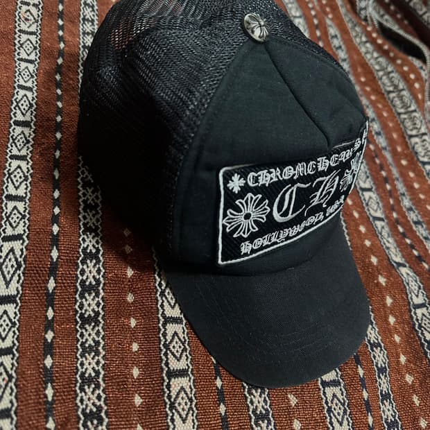 크롬하츠 블랙 메쉬 트러커캡 L