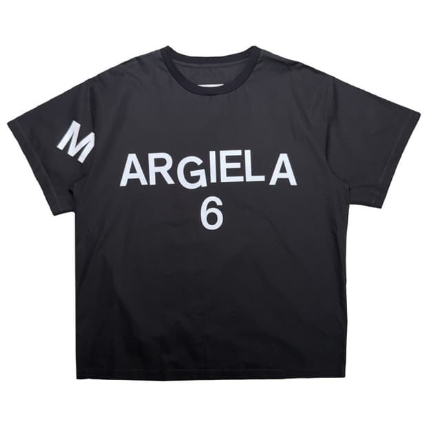 MAISON MARGIELA 프린팅 반팔 티셔츠 블랙 44