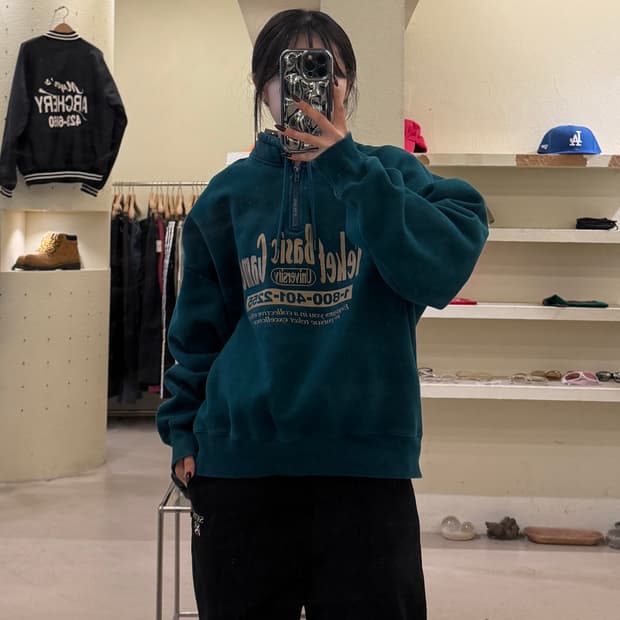 테켓 베이직 게임 하프집업 스웻셔츠 U1421