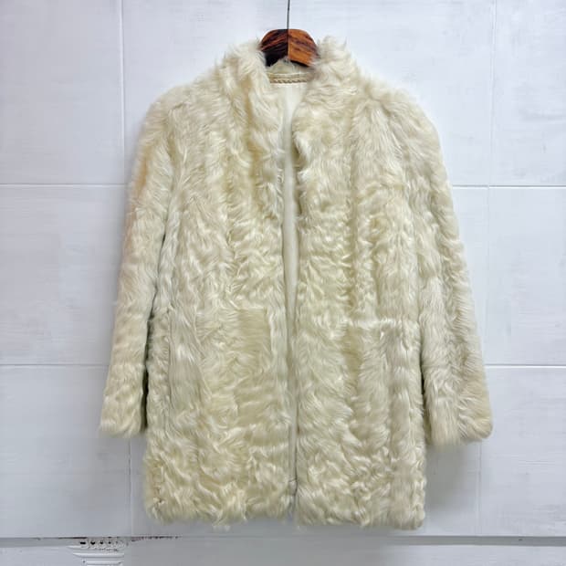 리얼 램퍼 코트 양털 코트 자켓 