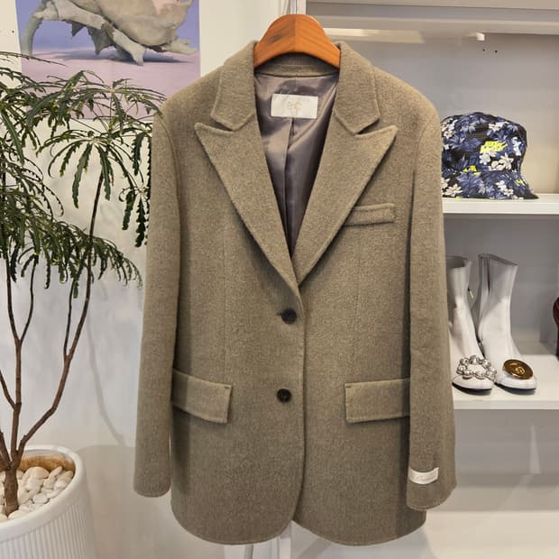 ENC 이엔씨 울 캐시 혼방 자켓