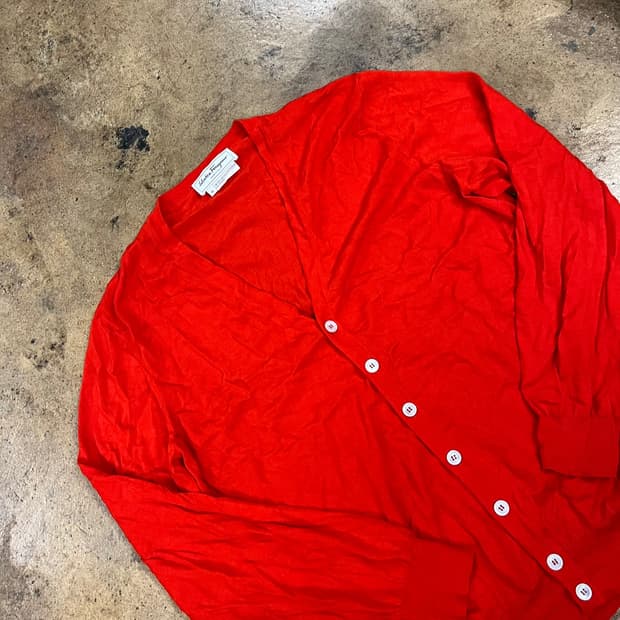 [정품/XL] 살바토레 페라가모 레드 가디건 b15