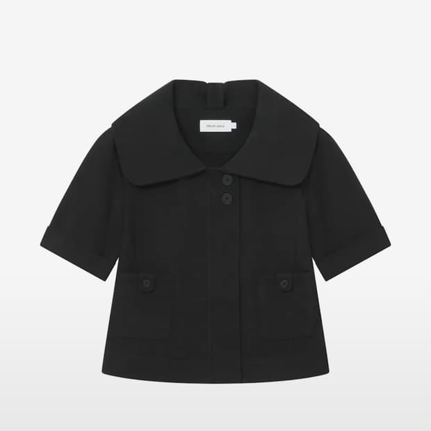 미세키서울 Rolled button short sleeve jacket