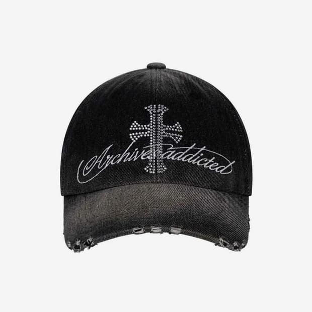 2000아카이브스 CRUCIA CAP (BLACK DENIM) 카즈하