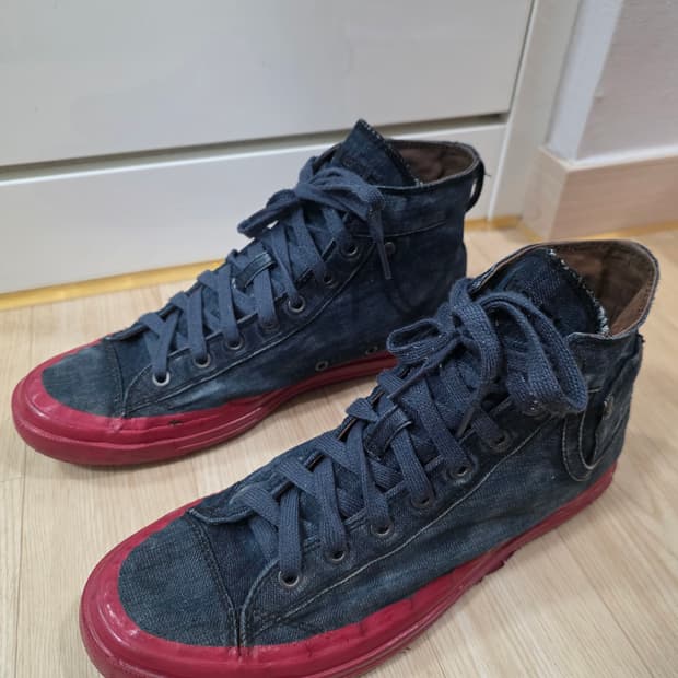 디젤 데님 하이탑 스니커즈 280