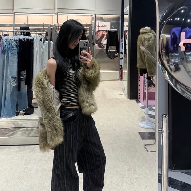 밀로우먼 스트라이프 벌룬진 m사이즈