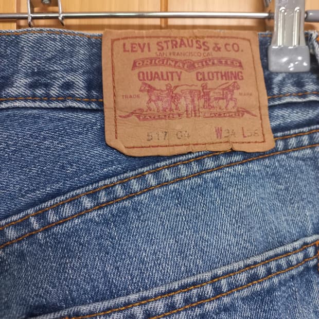 유럽판 빈티지 levis 리바이스 517 데님 청바지