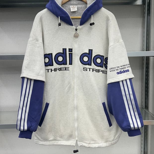 (L)80~90'S 아디다스 빅로고 점퍼-M1174