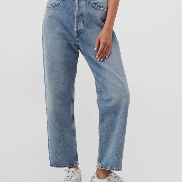 에이골드 AGOLDE 90년대 크롭 미드 라이즈 루즈 스트레이트