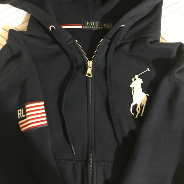폴로 성조기 후드집업 팔아요