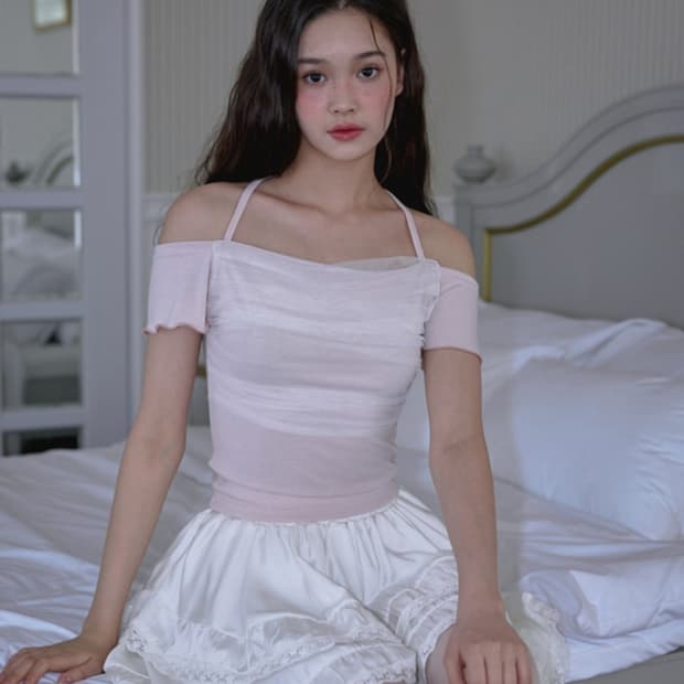 로제프란츠 샤 레이어드 홀터 티셔츠