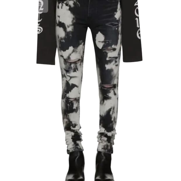 생로랑 블리치드 블랙 디스진