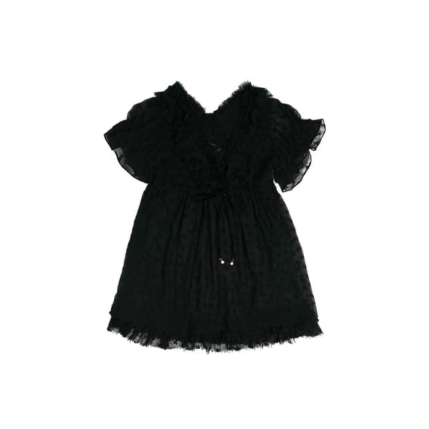 Honey Bunch frill mini dress