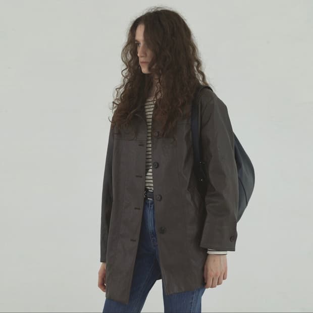 블루브릭 브라운 레더자켓