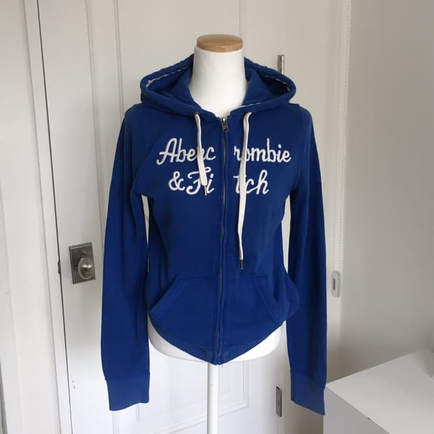 아베크롬비 y2k 블루 후드집업