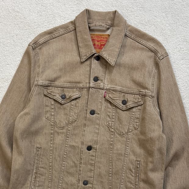 리바이스 데님 자켓 샌드베이지