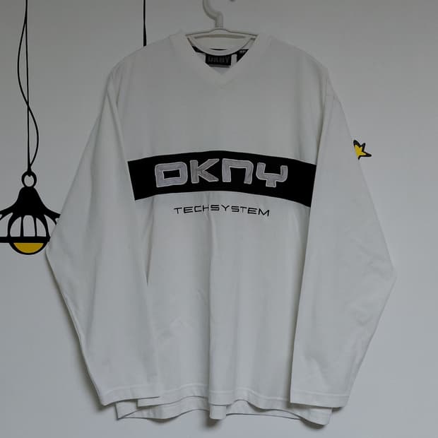 [105] 90s-00s DKNY TECHSYSTEM V넥 롱슬리브