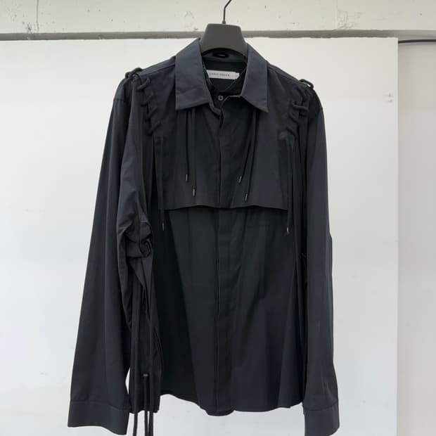 Craig green / black stringed shirt / M 