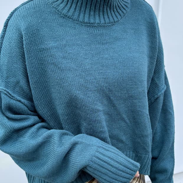 일본빈티지 GRL 오버핏 크롭 니트