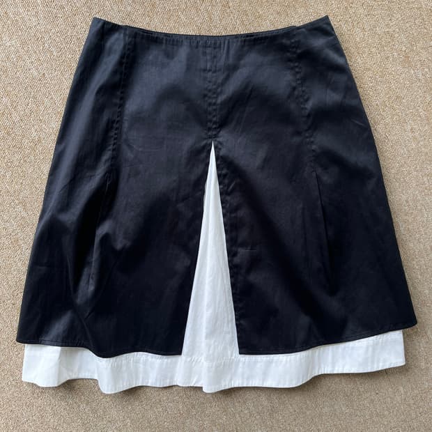 cotton layered skirt
