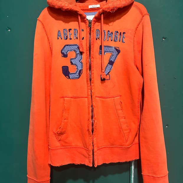 아베크롬비 후드집업 오렌지XL