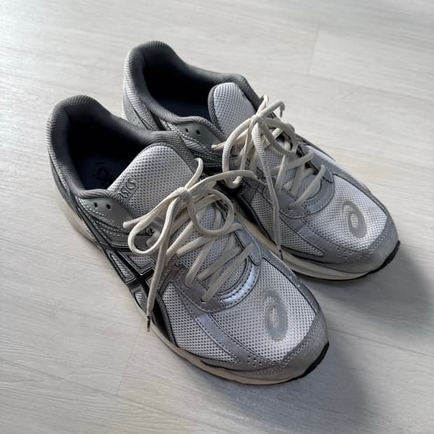 아식스 조그 100 S 화이트 블랙 - 2E 와이드 280