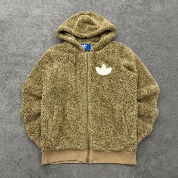 90 아디다스 파이어버드 플리스 후드집업