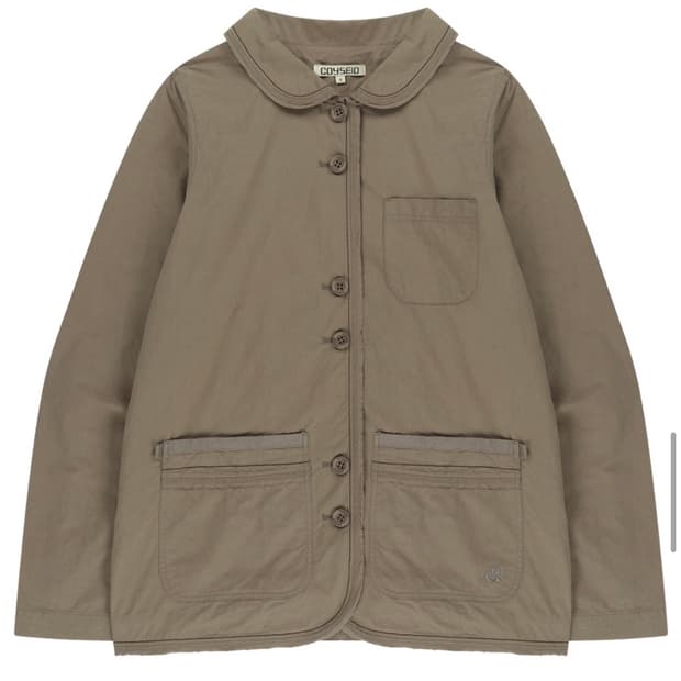 코이세이오 로우 엣지 코튼 자켓 애쉬 브라운