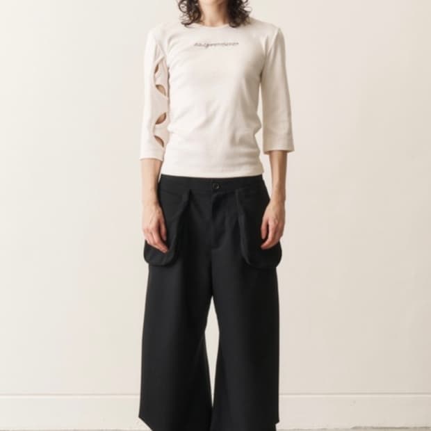 3-Quarter Cutout Tee 