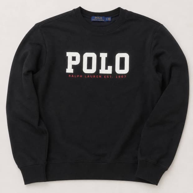 Polo 폴로 랄프로렌 빅로고 블랙 맨투맨