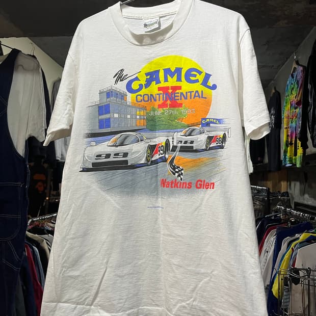 90s 오리지널 빈티지 카멜 콘티넨탈 레이싱 티셔츠