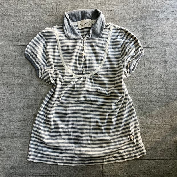 일본빈티지 Iiepaja 하구미모리걸 달천깔페어리 레이스 카라티셔츠