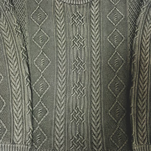 네이버후드 NEIGHBORHOOD WASHED CABLE KNIT 