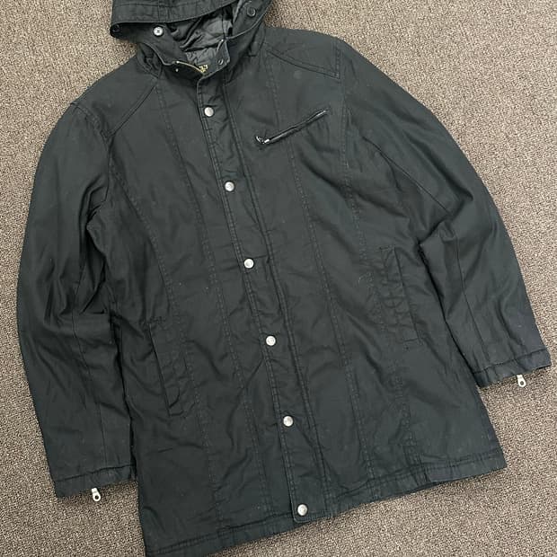 L)Von Dutch 빈티지 Quilted lining 후드 코트 자켓