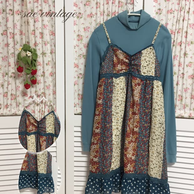 빈티지 하구미 청록 슬리브리스