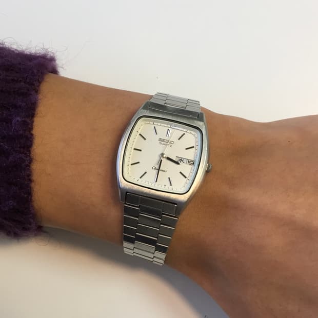 80s seiko chronos square quartz