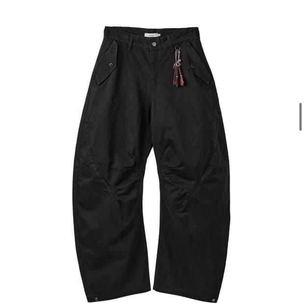 아르반 트리플 리프 커브드 팬츠 블랙 3사이즈