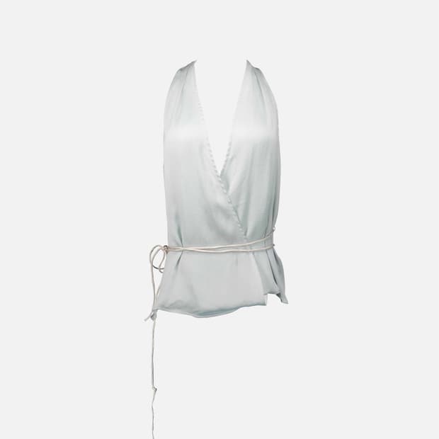 퍼스널랭귀지 마리나 홀터넥 탑