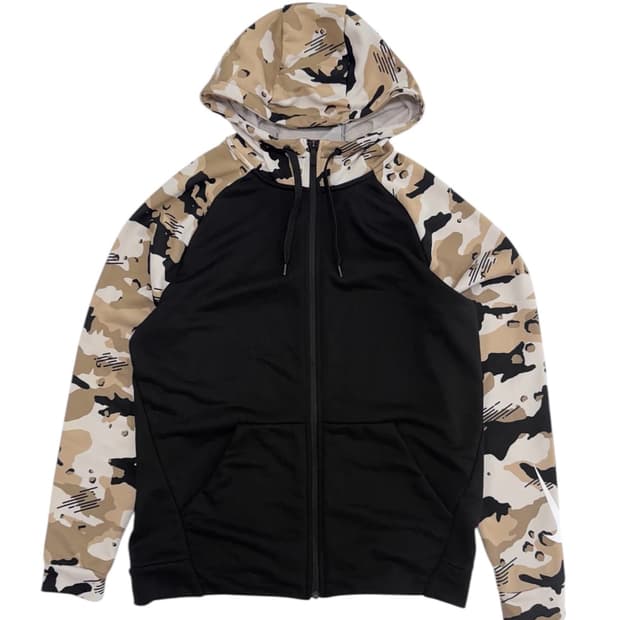 L)나이키 카모 후드집업 드라이핏