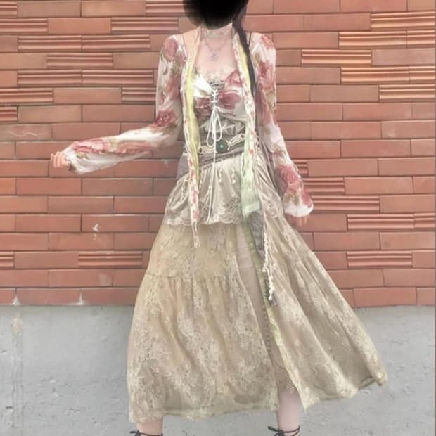 크루빈티지 스커트 세트 페어리